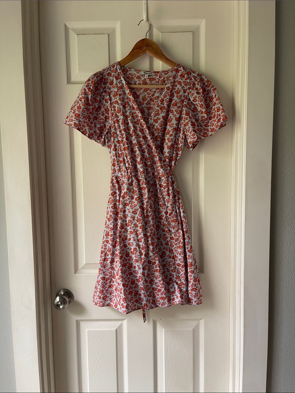 Madewell Fiore Floral Wrap Dress